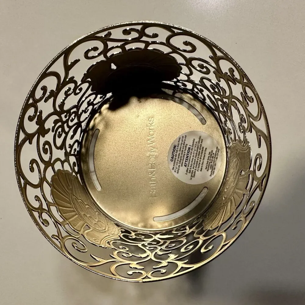 Bath & Body Works Turkey Candle Holder/Sleeve Thanksgiving 2021 Glitter & Marble